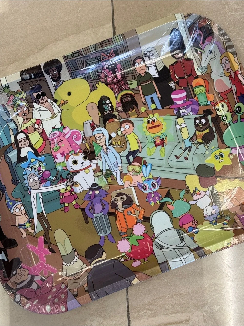 Rick N Morty Rolling Tray Large